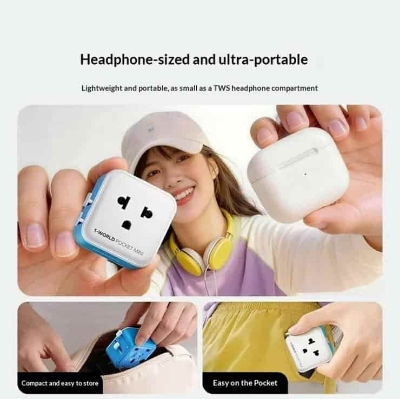 Picture of MOMAX UA37 1-World Pocket Mini Travel Adapter 2500W