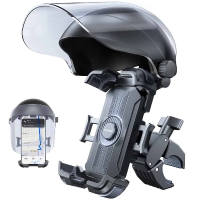 Picture of Joyroom JR-ZS526 Helmet Style Sunshade Bike Phone Holder - Black