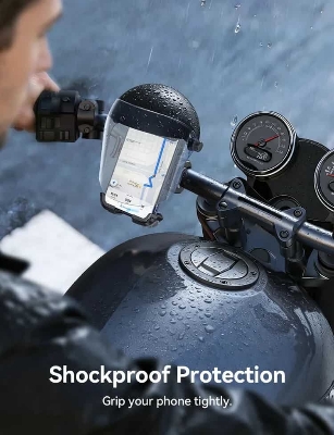 Picture of Joyroom JR-ZS526 Helmet Style Sunshade Bike Phone Holder - Black