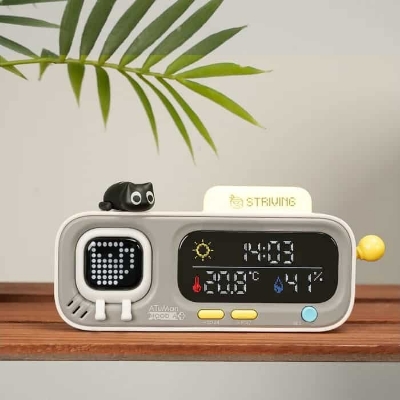 Picture of Xaiomi ATuMan MOOD A Retro Pixel Style Smart Thermohygrometer Cute Desk Digital Smart Temperature and Humidity Clock