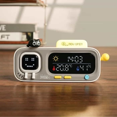 Picture of Xaiomi ATuMan MOOD A Retro Pixel Style Smart Thermohygrometer Cute Desk Digital Smart Temperature and Humidity Clock