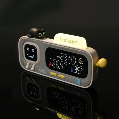Picture of Xaiomi ATuMan MOOD A Retro Pixel Style Smart Thermohygrometer Cute Desk Digital Smart Temperature and Humidity Clock