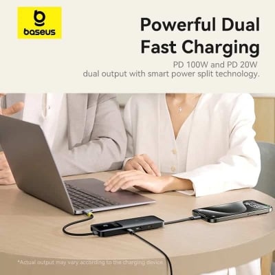 Picture of Baseus 6-in-1 Dual Fast Charging Hub
