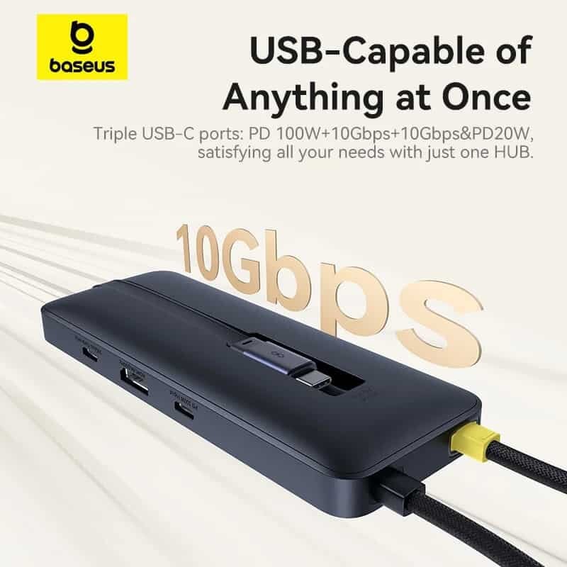 Picture of Baseus 6-in-1 Dual Fast Charging Hub