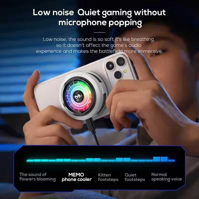 Picture of MEMO CX20 Fast Cooling Magnetic/Clip Phone Cooler Radiator