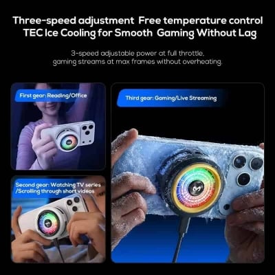 Picture of MEMO CX20 Fast Cooling Magnetic/Clip Phone Cooler Radiator