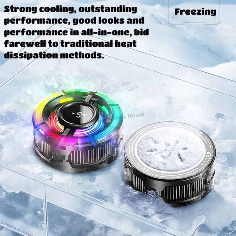 Picture of MEMO CX15 Mobile Phone 5V/3A AI Freeze PUBG Game Cooler Semiconductor Magnetic/Back-clip Cooling Fan Radiator for IPhone Android