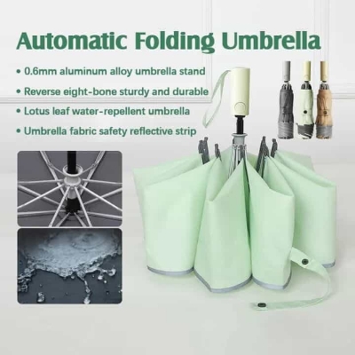 Picture of Xiaomi Konggu Automatic Reverse Waterproof UV Folding Umbrella Night Reflective Strip