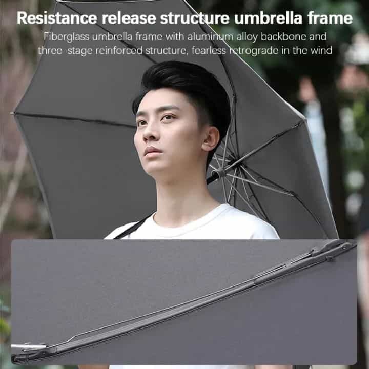 Picture of Xiaomi Konggu Automatic Reverse Waterproof UV Folding Umbrella Night Reflective Strip