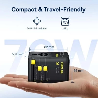 Picture of Baseus EnerCore 70W 6-in-1 Universal Travel Adapter
