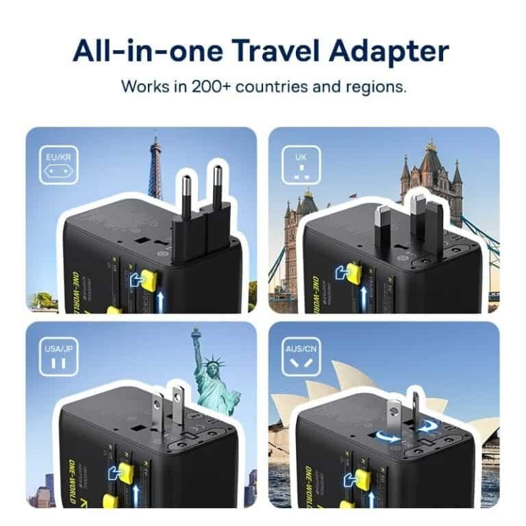 Picture of Baseus EnerCore 70W 6-in-1 Universal Travel Adapter
