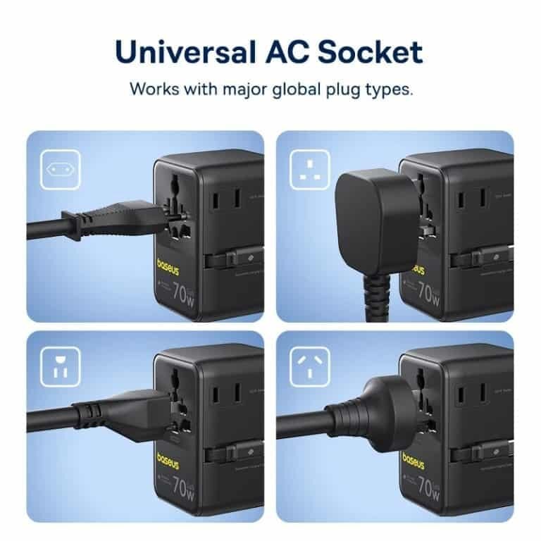 Picture of Baseus EnerCore 70W 6-in-1 Universal Travel Adapter