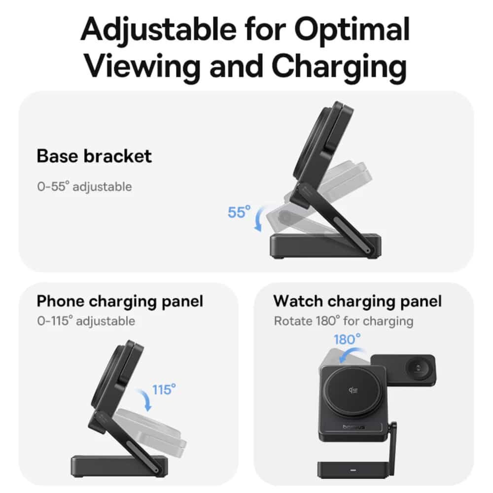 Picture of Baseus PicoGo 35W 3-in-1 Qi2.2 Wireless Charger (AF21) For Apple Charging Station