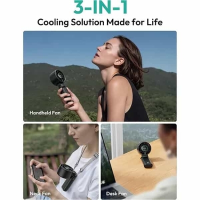 Picture of Aecooly Halo 02 (PB02-A) 3in1 Portable Handheld Turbo Fan – 5000mAh Battery