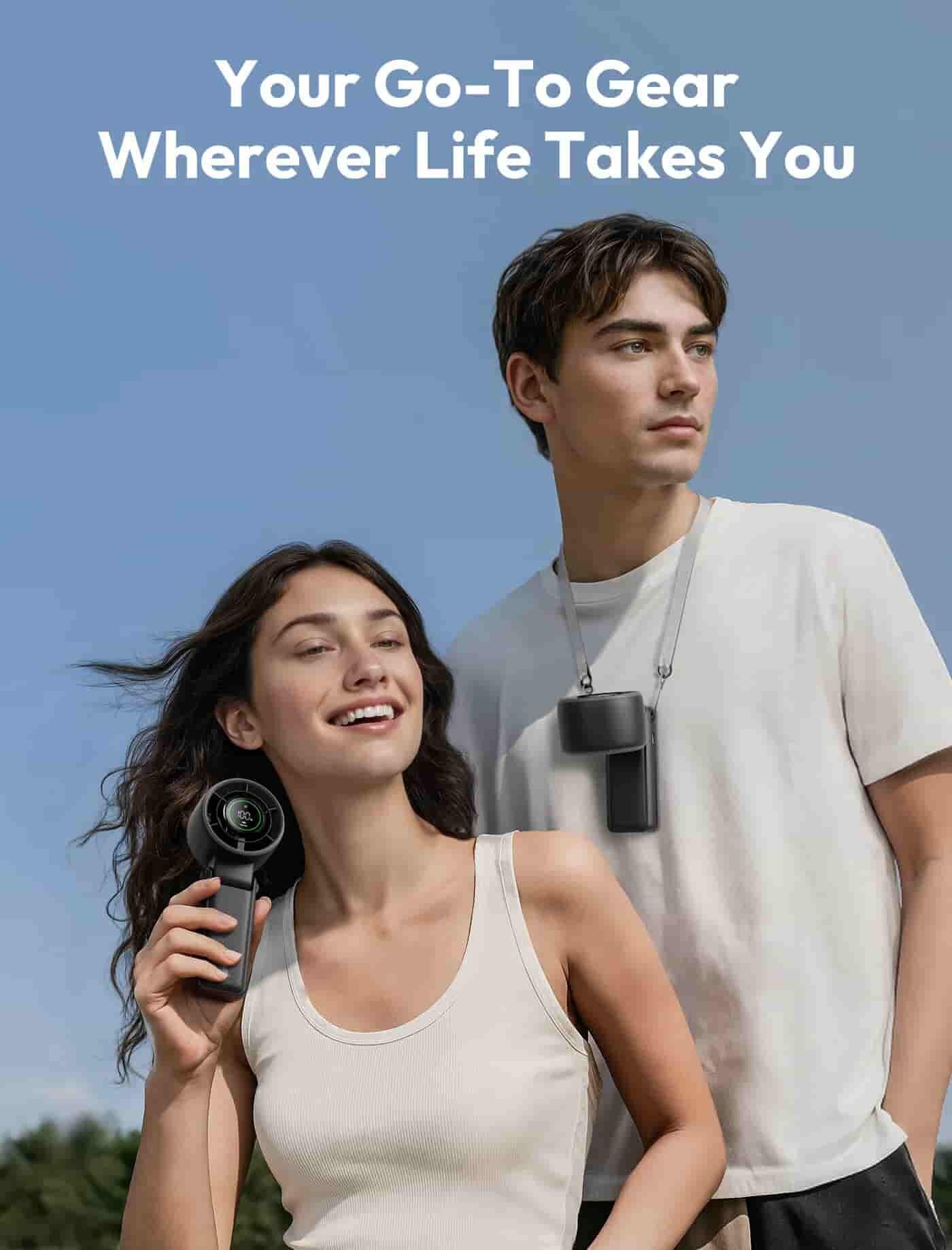Picture of Aecooly Halo 02 (PB02-A) 3in1 Portable Handheld Turbo Fan – 5000mAh Battery