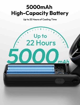 Picture of Aecooly Halo 02 (PB02-A) 3in1 Portable Handheld Turbo Fan – 5000mAh Battery