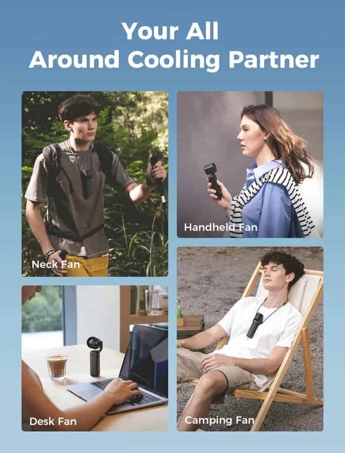 Picture of Aecooly Air Gimbal PF04 Portable Handheld Turbo Fan – 3500mAh Battery