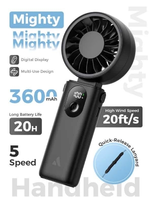 Picture of Aecooly Halo 04 (PE02) Portable Handheld Fan 3600mAh Battery