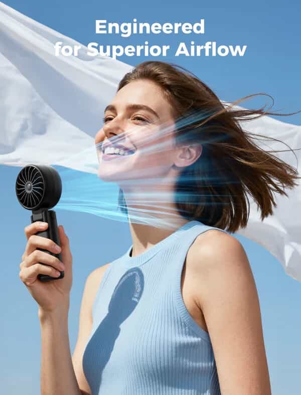 Picture of Aecooly Halo 04 (PE02) Portable Handheld Fan 3600mAh Battery