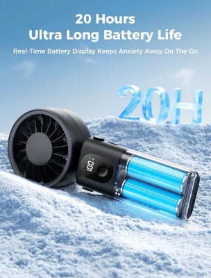 Picture of Aecooly Halo 04 (PE02) Portable Handheld Fan 3600mAh Battery