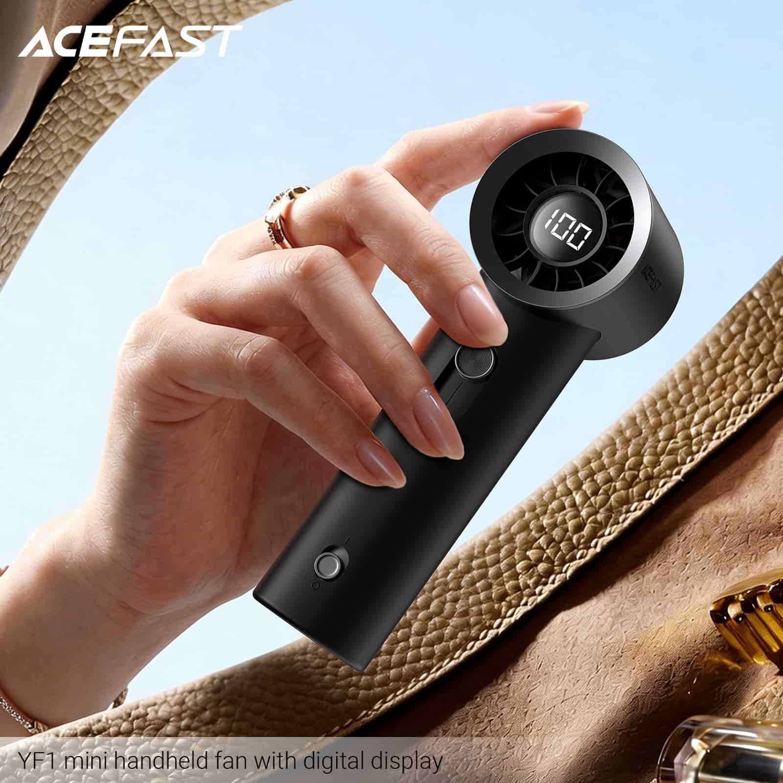 Picture of ACEFAST YF1 Handheld Fan Up to 5 hours of use – 1800mAh Battery
