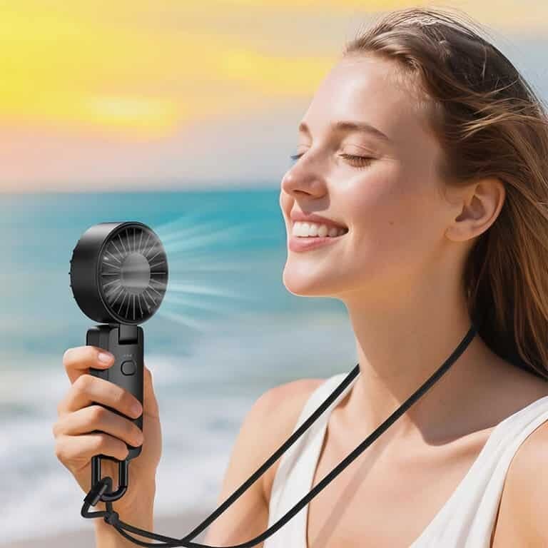 Picture of Acefast YF2 Folding Handheld Fan Up to 7 hours of use – 1800mAh Battery
