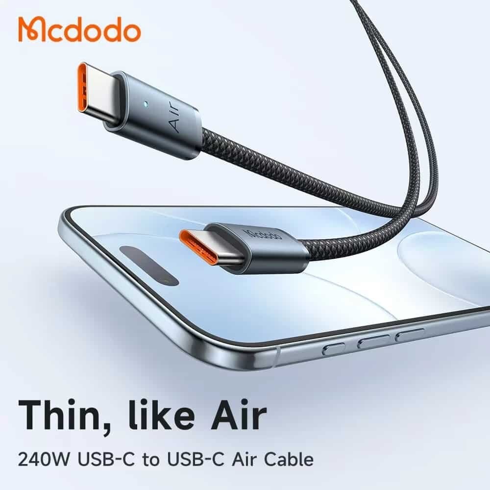 Picture of MCDODO CA-708 240W PD USB Data Cable / 240W Super Fast Quick Charging For Macbook, Laptop, Phones