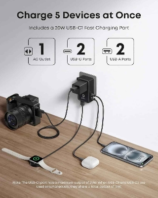 Picture of Anker Nano 20W 5-in-1 Travel Adapter Model A9215
