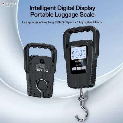 Picture of Yesido MG44 High Precision Multi-Unit Digital Luggage Scale – 50KG With LED Display