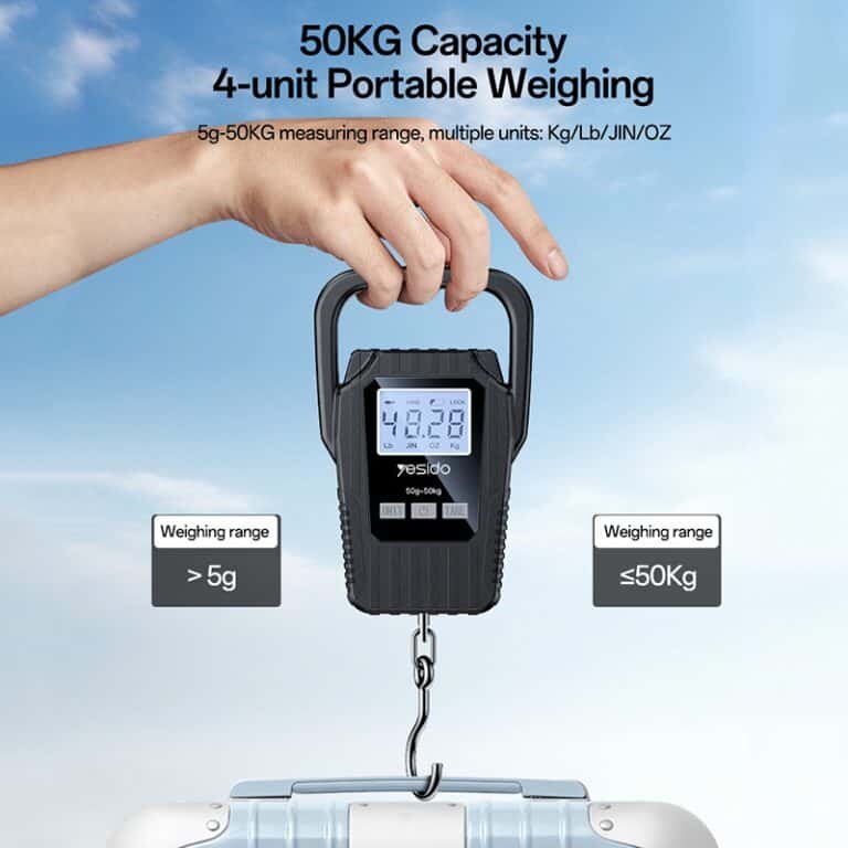Picture of Yesido MG44 High Precision Multi-Unit Digital Luggage Scale – 50KG With LED Display