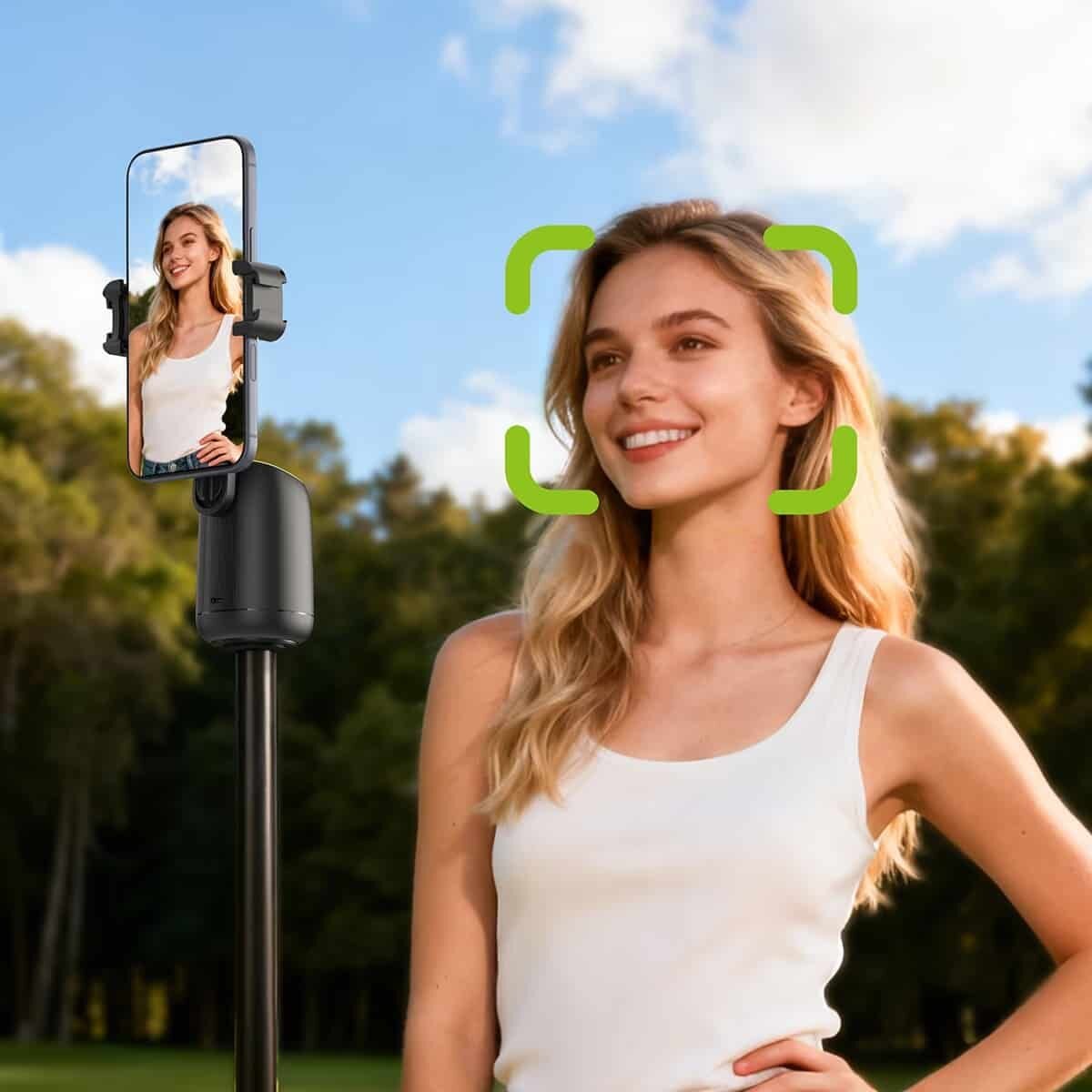 Picture of Acefast Deskpro E44 Smart AI Phone Holder Face Tracking & 360° Rotation Mode