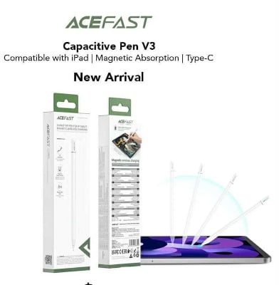 Picture of Acefast V3 Capacitive Stylus Pen For IP Tablet Magnetic Wireless Charging Tilt Sensitivity Anti-Mistouch Dual Charging Mode