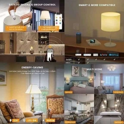 Picture of Xiaomi Yeelight E26 Smart LED Bulb W3 Works with Google Assistant and Amazon Alexa (2Pack)