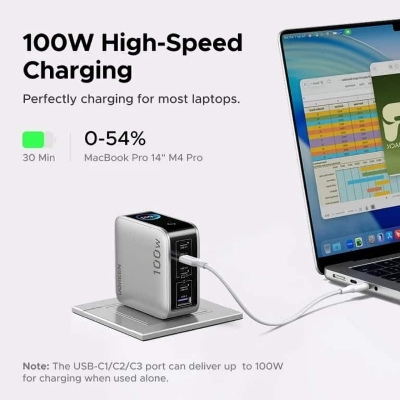 Picture of UGREEN X773 Nexode Pro 100W 5-Port Smart Display GaN Charger