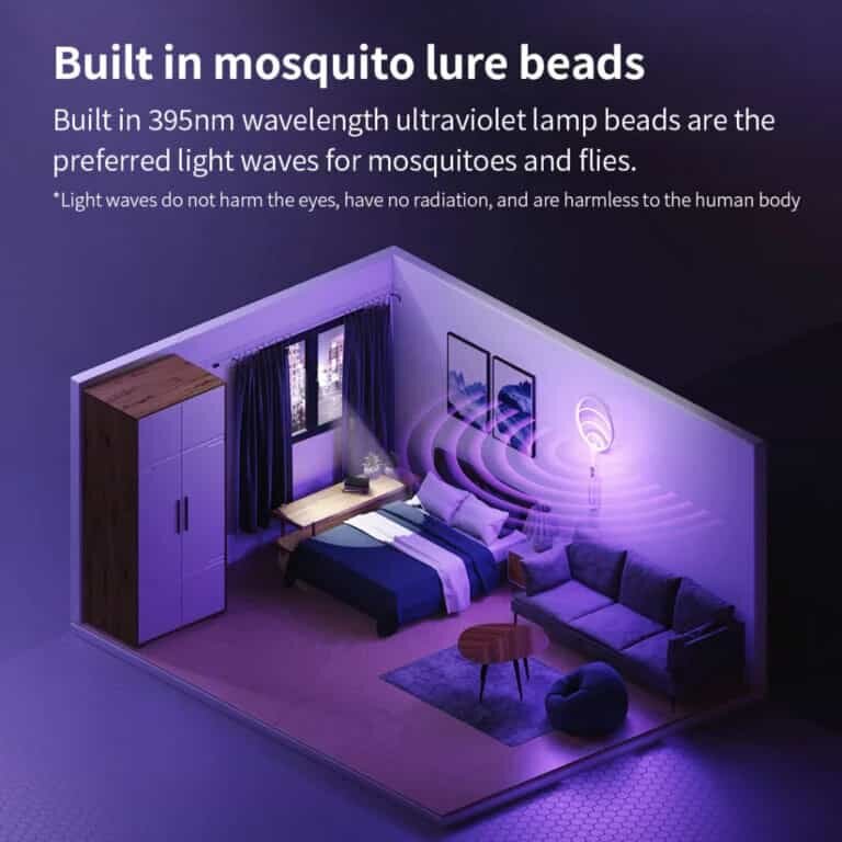 Picture of Xiaomi Qualitell E3 Electric Mosquito Swatter Rechargeable Convenient Handheld Wall-mount 2 in 1 Insect Fly Killing Dispeller Home