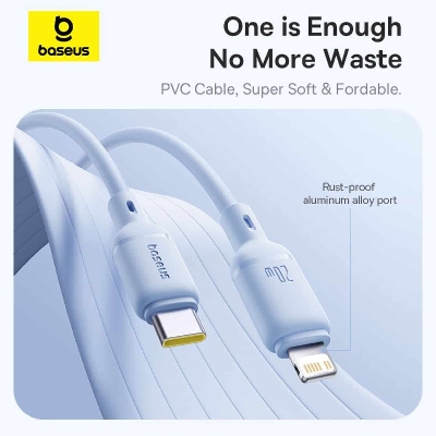 Picture of Baseus Silky 20W Soft and Flexible With Ultra Fast Charging USB-C to iPhone