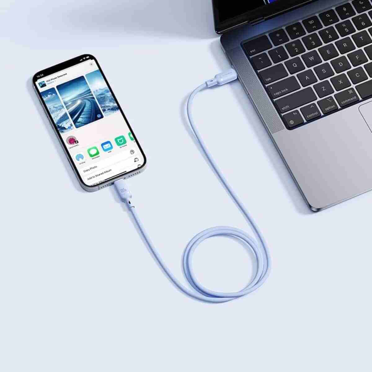 Picture of Baseus Silky 20W Soft and Flexible With Ultra Fast Charging USB-C to iPhone
