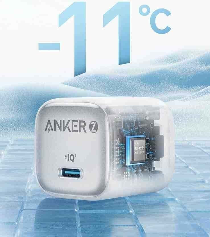 Picture of Anker Zolo PD 30W Charger Ice-Cooled Fast Charging Slim Compact Wall Charger (A2698)