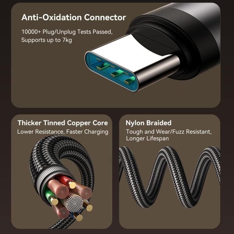 Picture of JOYROOM S-A56 EnjoyX Series 60W Type-C to Type-C 90 Degree Fast Charging 1.2m Cable