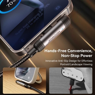 Picture of JOYROOM S-A56 EnjoyX Series 60W Type-C to Type-C 90 Degree Fast Charging 1.2m Cable