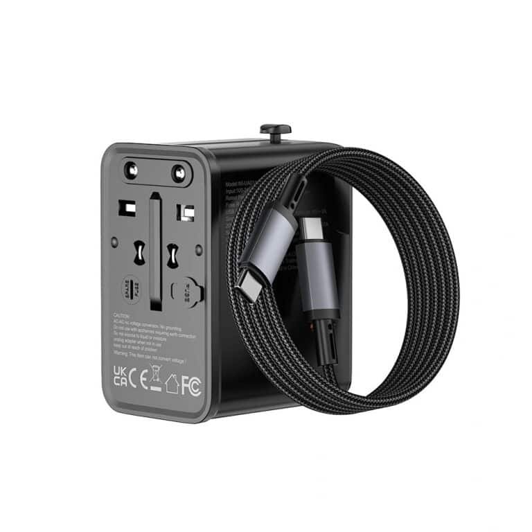 Picture of WiWU Wi-UA015 GaN 75W Universal Travel Adapter With 60w Cable Combo