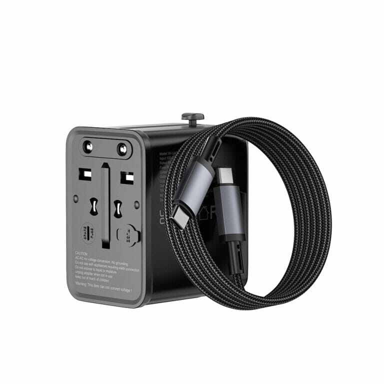 Picture of WiWU Wi-UA013 GaN 20W Universal Travel Adapter With 60w Cable Combo