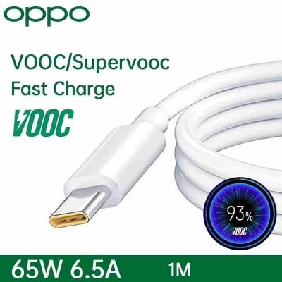 Picture of Oppo 65w Super Vooc USB Cable  For Oppo A54, A73, Find X2 Neo,  X2 Pro, OPPO Find X3 Neo, X3 Pro, Oppo Reno 5G, R17 Pro