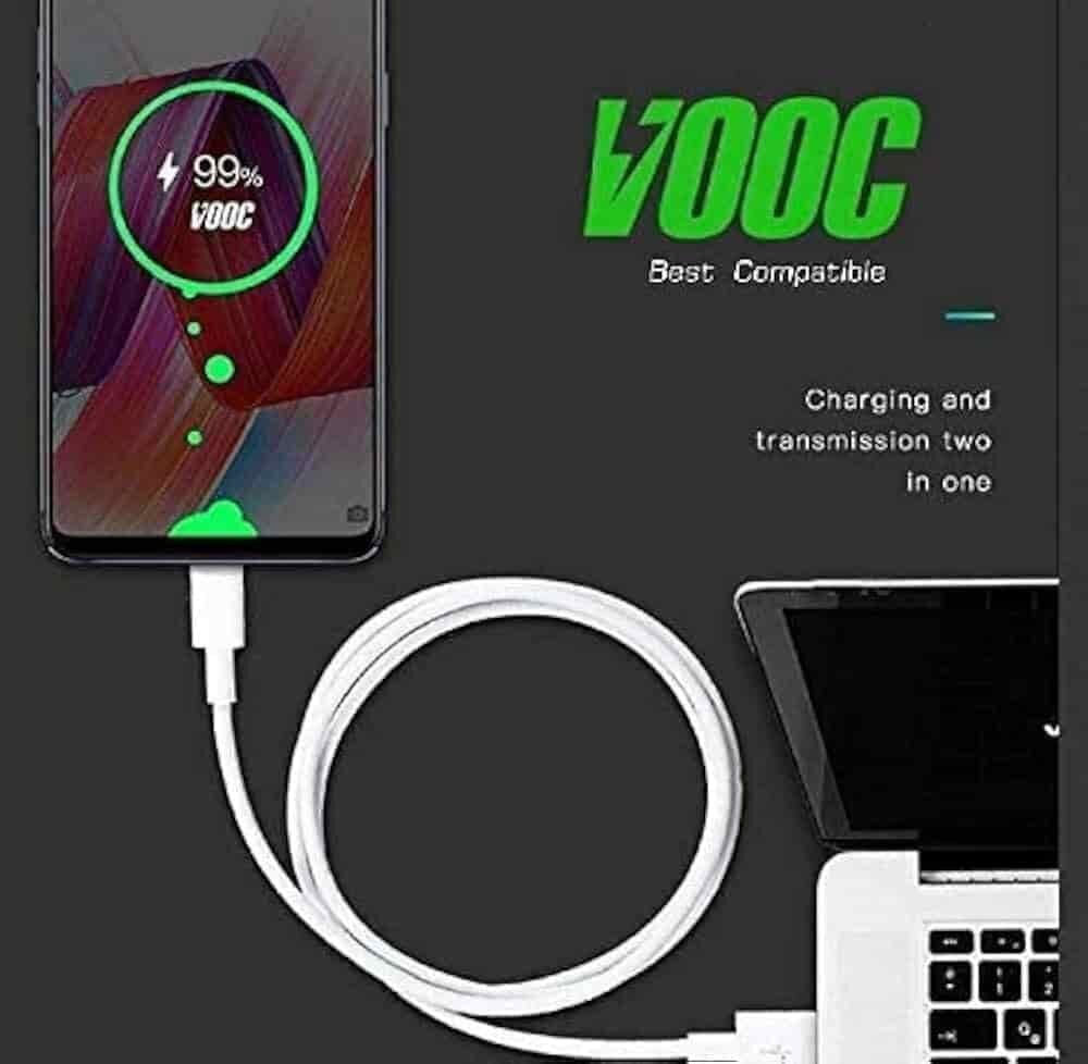 Picture of Oppo 65w Super Vooc USB Cable  For Oppo A54, A73, Find X2 Neo,  X2 Pro, OPPO Find X3 Neo, X3 Pro, Oppo Reno 5G, R17 Pro