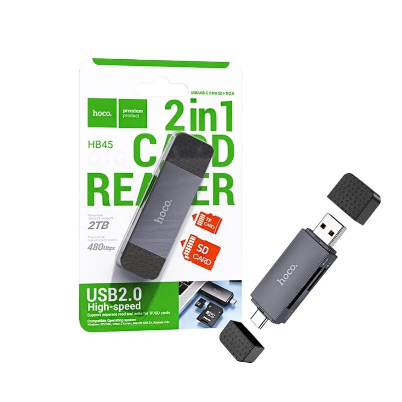 Picture of Hoco HB45 2 in 1 High Speed USB3.0 Card Reader