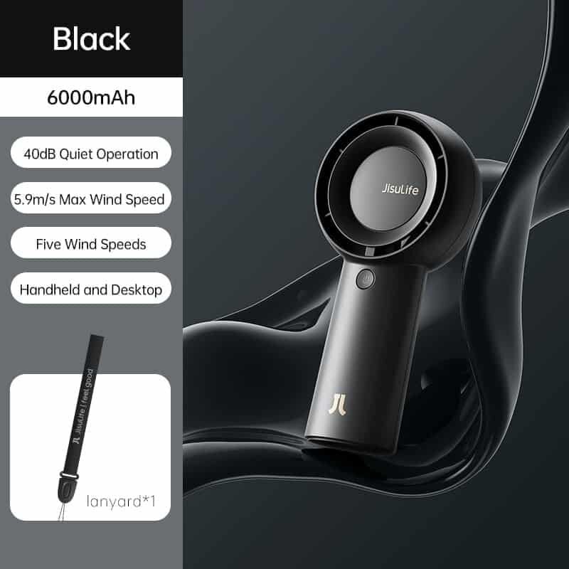 Picture of JISULIFE FA43 Portable Handheld Turbo Fan 6000mAh Student Carry Fan