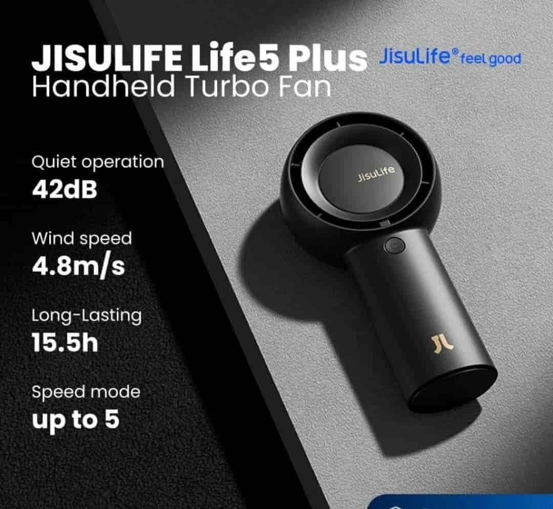 Picture of JISULIFE FA43 Portable Handheld Turbo Fan 6000mAh Student Carry Fan