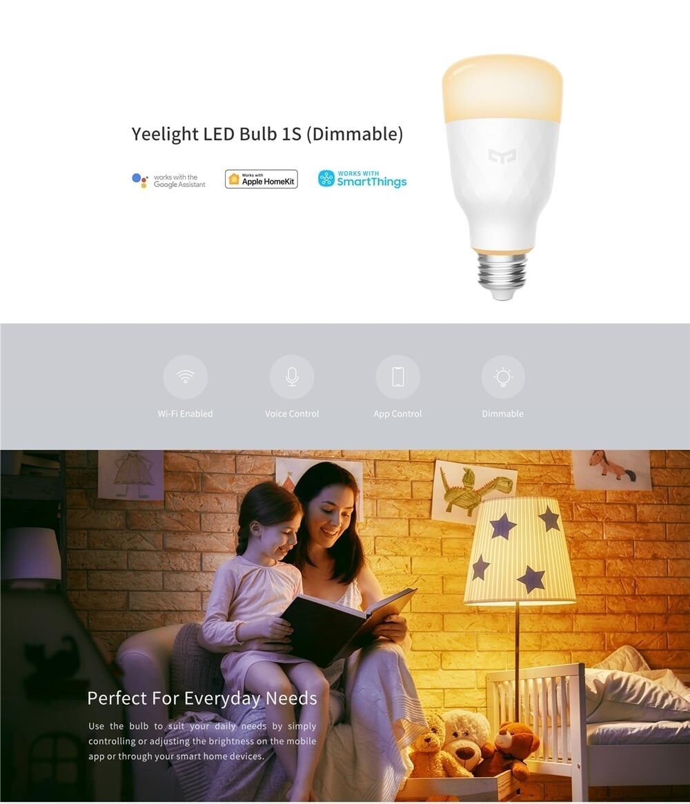 Picture of Xiaomi Yeelight Bulb 1S Dimmable Smart WiFi LED Bulb (E27)