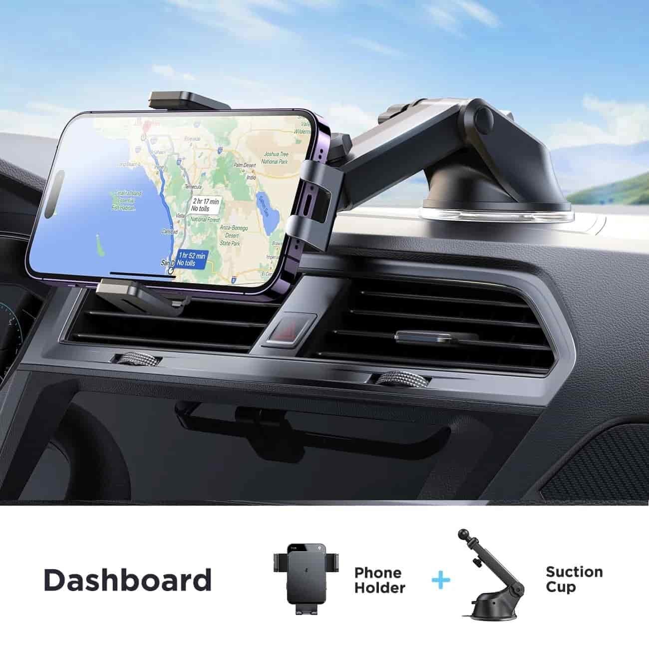 Picture of Joyroom JR-ZS219 Triaxial Electric 15W Wireless Charging Car Holder