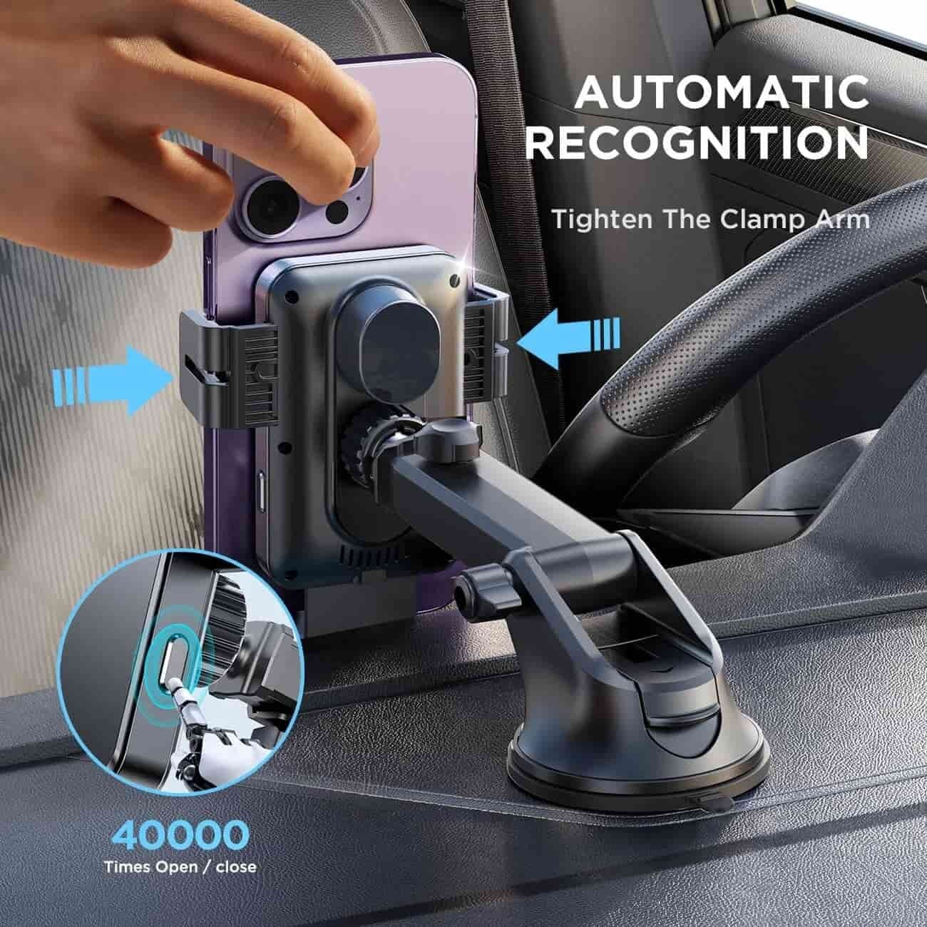 Picture of Joyroom JR-ZS219 Triaxial Electric 15W Wireless Charging Car Holder